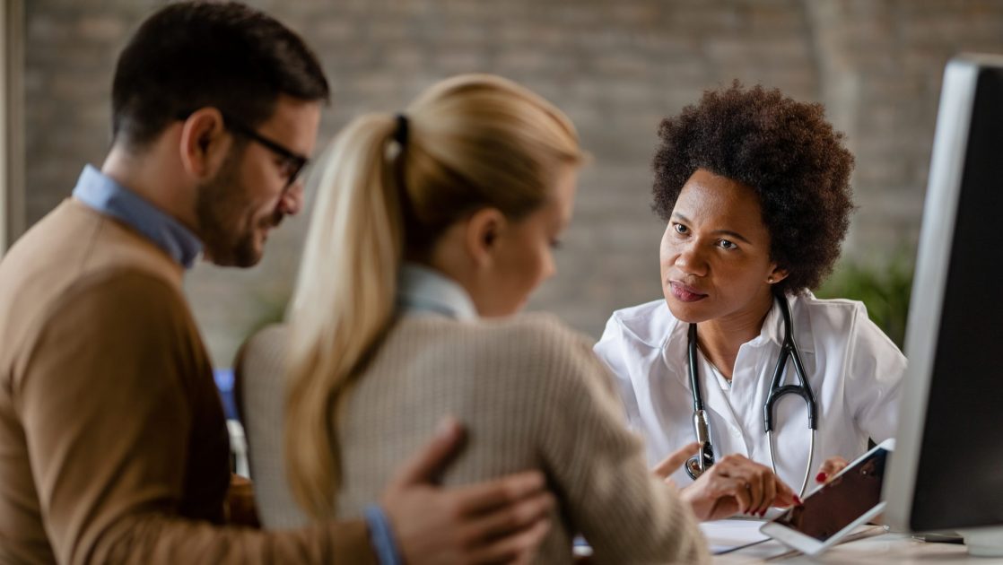 Healthcare substitute decision maker discussing advance care planning with doctor